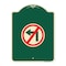 Signmission No Left Turn Graphic Only Heavy-Gauge Aluminum Architectural Sign, 24" x 18", G-1824-23844 A-DES-G-1824-23844 - alternate 1